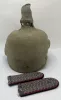 Prussian Field Artillery Officer's Pickelhaube with Field Cover and Epaulets Visuel 3